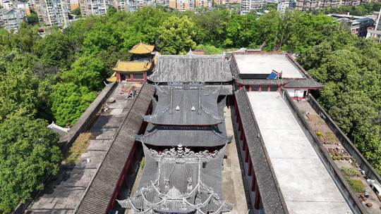 四川内江西林古寺航拍