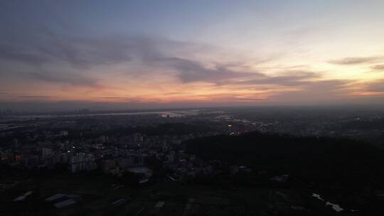 夕阳下的乡村