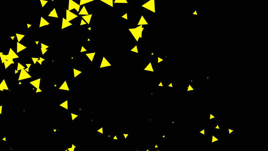 三角形粒子飞舞动画