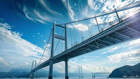 深中通道港珠澳大桥跨海大桥超级工程