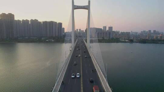 航拍广东潮州大桥景观合集