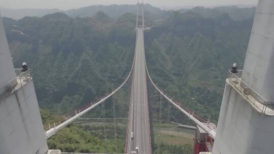 湖南湘西矮寨大桥4K航拍