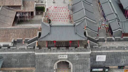 中国仿古建筑航拍