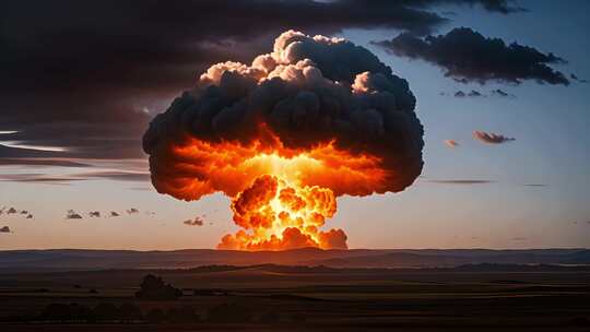 核弹爆炸核爆蘑菇云
