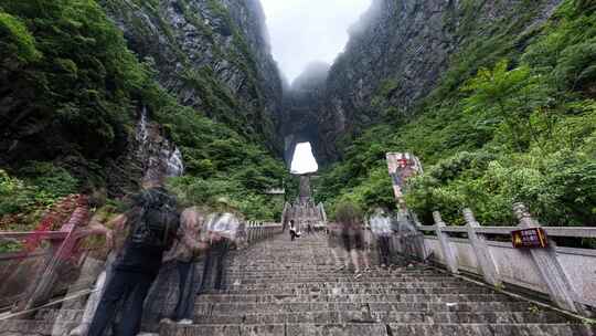 张家界天门山延时