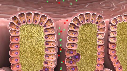 胃酸产生胃蛋白酶原黏液胃襞胃蠕动三维动画视频素材模板下载