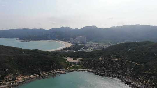 广东汕头航拍南澳岛海滩风景