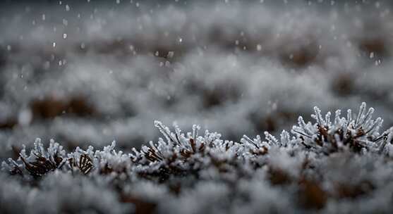 雪花特写雪景下雪天大雪纷飞白雪皑皑雪风景