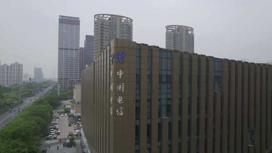 中国电信大楼视频素材模板下载