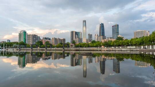 广东省东莞市城市风光延时