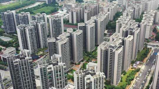 居民楼住宅航拍