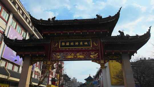 上海豫园旅游商城城隍庙景区景点黄浦区视频素材模板下载