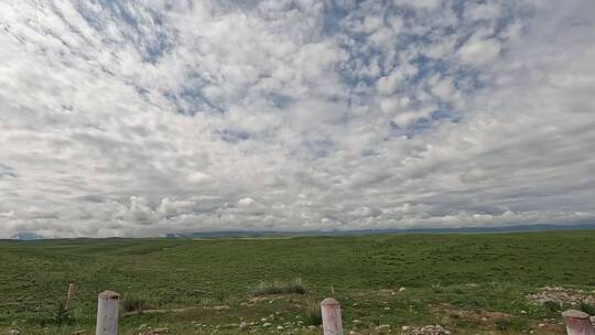 新疆草原行车风景视频素材