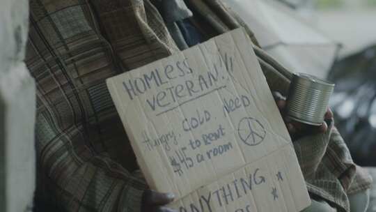 无家可归者，退伍军人，乞丐，街头