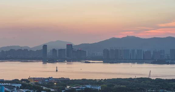 海沧湾日落