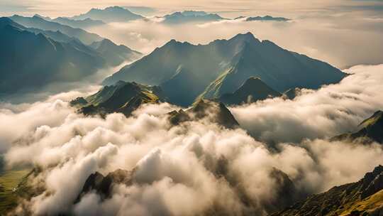 群山云海壮丽全景