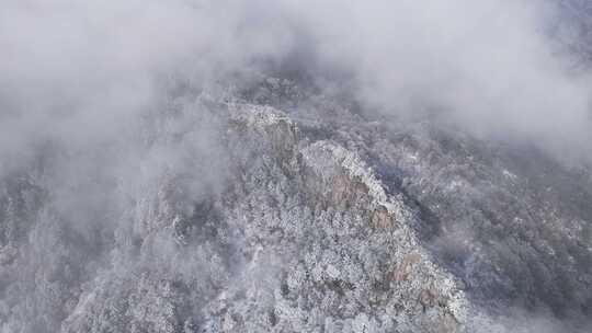 南太行伏牛山雪景雾凇云海自然风光