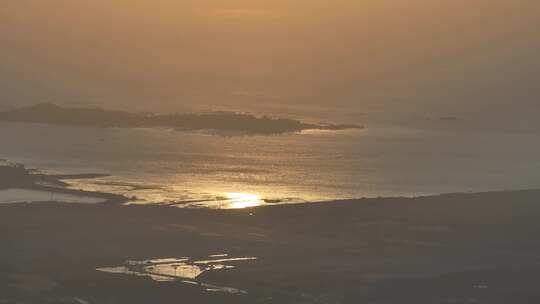 厦门大嶝岛日出航拍