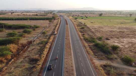 道路景观场夏季