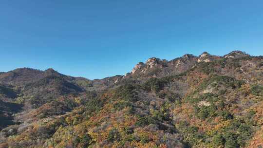 辽宁千山秋景航拍