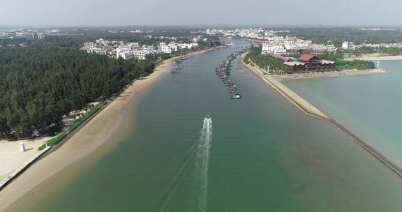 航拍海南沙滩及海洋美景