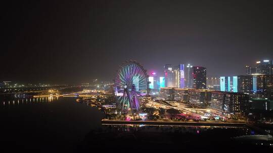 深圳欢乐港湾摩天轮夜景