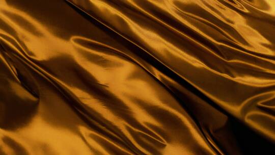 金色系丝绸织物飘动视频素材模板下载