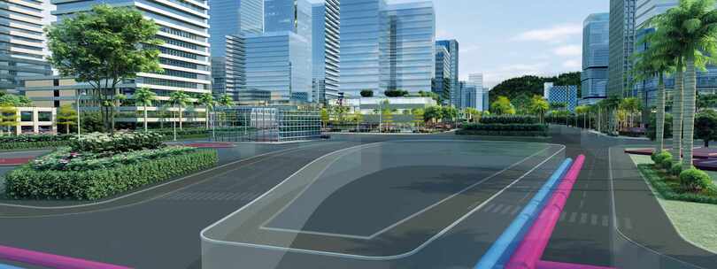 城市地下管道建设3d动画素材
