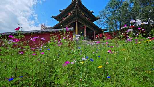 山西五台山地标古建筑显通寺