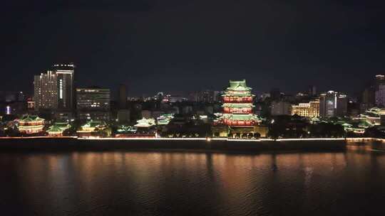 江西南昌滕王阁夜景灯光秀