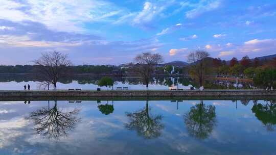 【航拍】东湖风景区-鹰嘴湖湾02视频素材模板下载