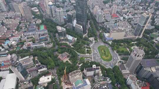 江苏南京城市风光高楼建筑航拍