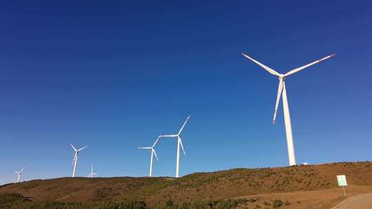 4K绿色能源清洁能源风力发电风电场