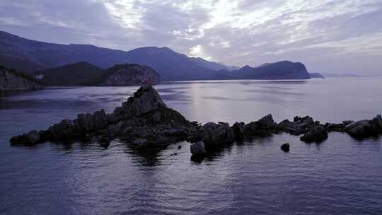 教堂，海洋，海，岩石