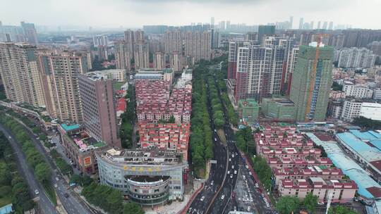 佛山禅城区城市交通建筑航拍