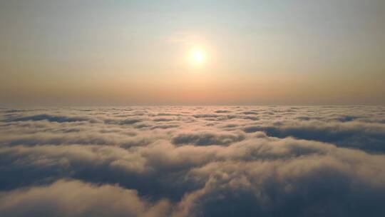 4K天空云海云朵太阳转场空镜蓝天