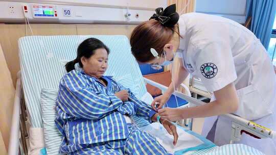 医院素材看病挂号检查手术住院打点滴心电图