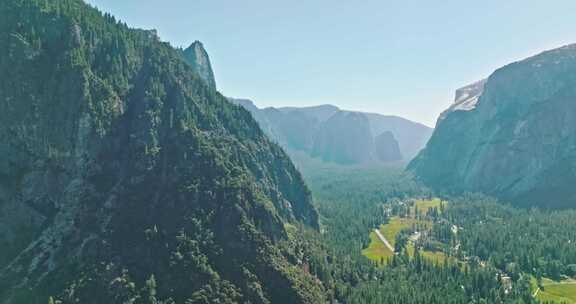 约塞米蒂，国家公园，山脉，花岗岩悬崖