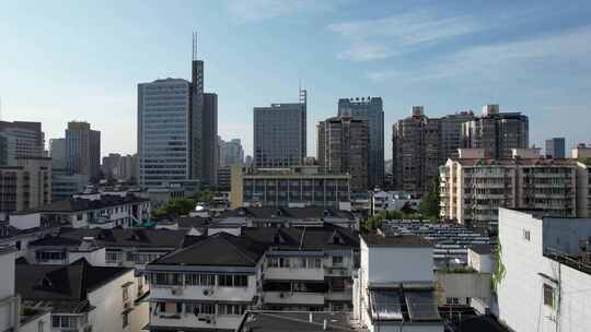 浙江杭州城市建设航拍