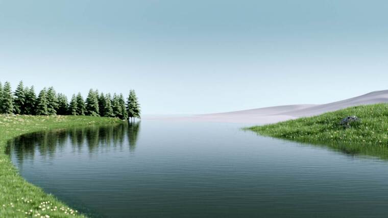 高级质感户外绿色场景