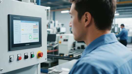 电子厂车间流水线工人