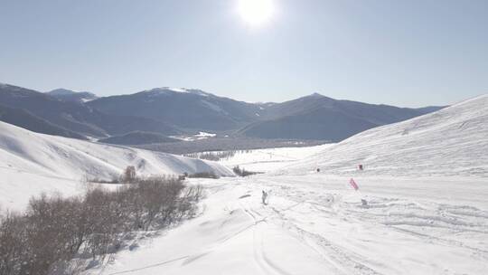 新疆滑雪4K航拍