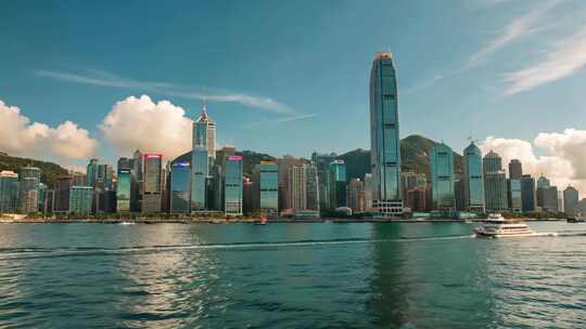 香港维多利亚港城市建筑景观