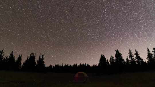 壮丽户外星空延时