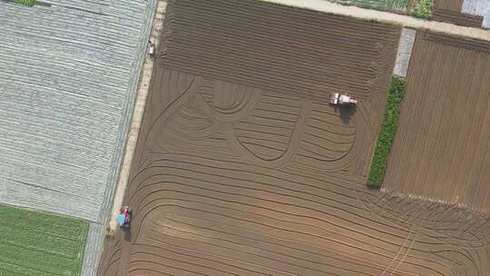 蔬菜基地机械化翻地
