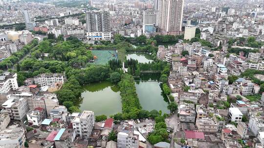 城市居民房屋建筑航拍