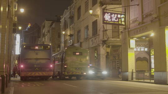 澳门街道马路夜景1