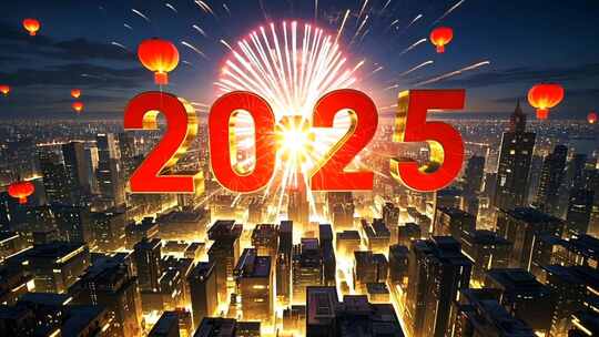 2025数字 2025新年片头