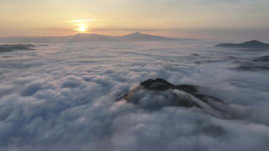 干净空镜广告唯美航拍大景城市山川