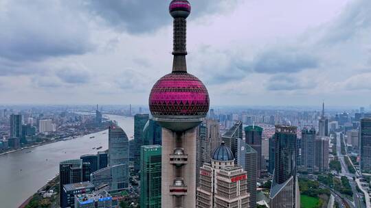 上海地标东方明珠视频素材模板下载